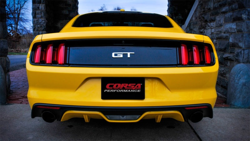 Corsa 2015-2017 Ford Mustang GT Fastback 5.0 3in Xtreme Cat Back Exhaust w/ Dual Black 4.5in Tips CORSA Performance Catback