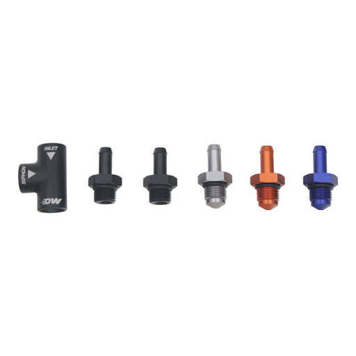 DeatschWerks Universal Venturi Siphon Jet 5/16in Hose Barb to 6AN ORB Female - Anodized Matte Black DeatschWerks Fittings