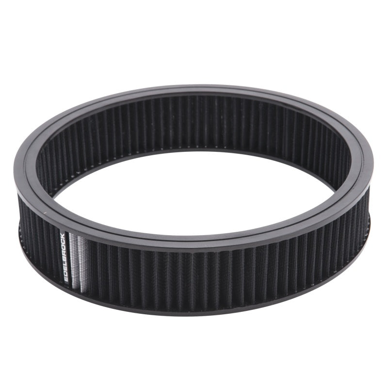 Edelbrock Air Cleaner Element Pro-Flo 3In Tall 14In Diameter Black Edelbrock Air Filters - Universal Fit