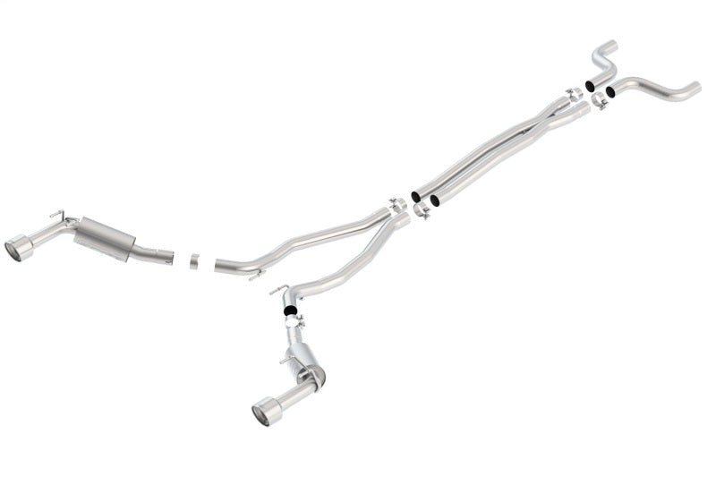 Borla 14-15 Chevy Camaro SS 6.2L V8 Single Split Rear Exit S-Type Catback Exhaust Borla Catback