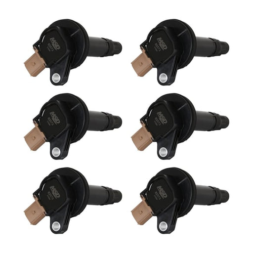 MSD Ignition Coil - Ford EcoBoost - 3.5L V6 - 3-Pin Connector - Black - 6-Pack 825763 MSD Autoparts