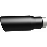 MagnaFlow Tip Stainless Black Coated Single Wall Round Single Outlet 5in Dia 3.5in Inlet 14.5in L Magnaflow Catalytic Converter Universal