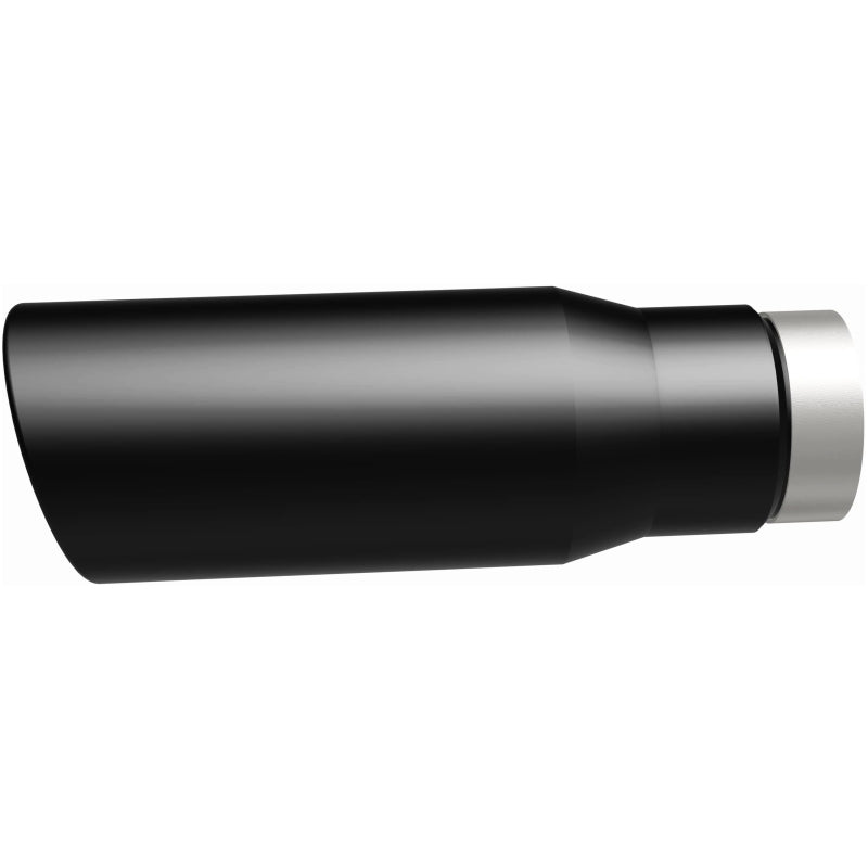 MagnaFlow Tip Stainless Black Coated Single Wall Round Single Outlet 5in Dia 3.5in Inlet 14.5in L Magnaflow Catalytic Converter Universal