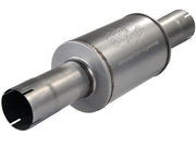 aFe Atlas Exhausts Mufflers Al Steel EXH Muffler 4 ID In/Out 8 Dia x 12L AL aFe Catback