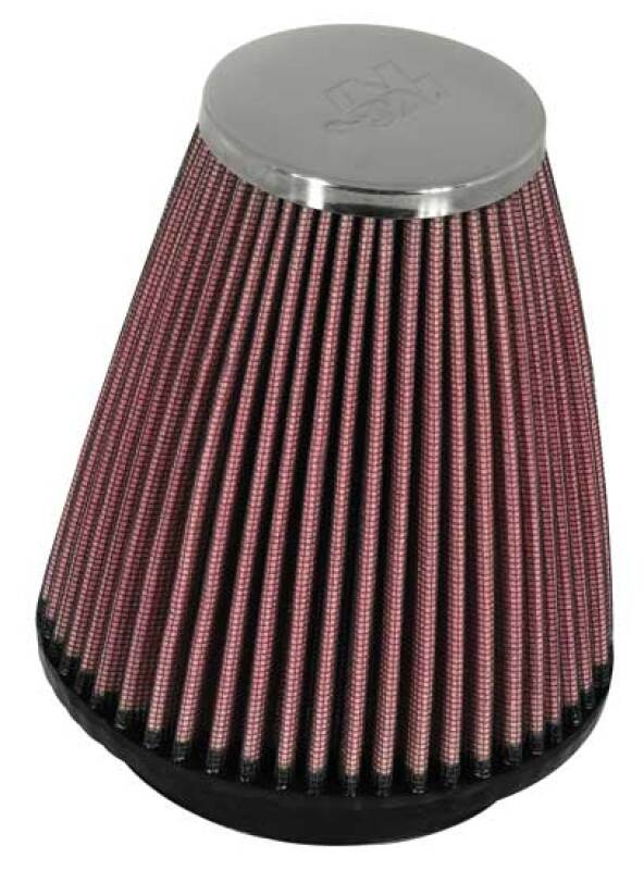 K&N Universal Chrome Filter 2.25 Inch Flange / 3.5 Inch Base / 2 Inch Top / 4 Inch Height K&N Engineering Air Filters - Universal Fit