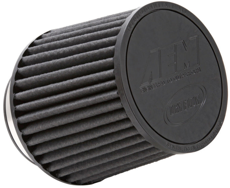 AEM Brute Force Dryflow Air Filter - Conical 6in Base OD / 5.125in Top OD / 5.25in Height AEM Induction Air Filters - Universal Fit