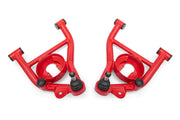 BMR 82-92 GM F-Body Non-Adj Lower A-Arms Delrin Bushings Spring Pocket - Red BMR Suspension Control Arms
