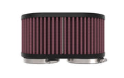K&N 2-1/8in DUAL FLG 6-1/4 X 4inOD 3inH Universal Clamp-On Air Filter K&N Engineering Air Filters - Universal Fit