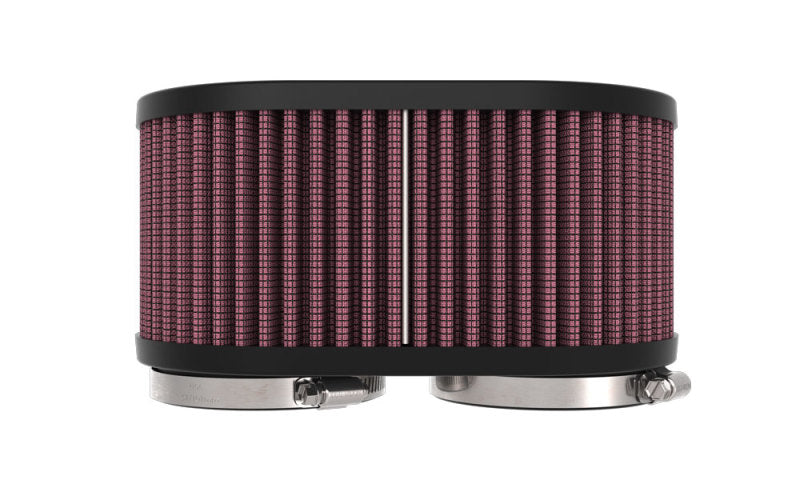 K&N 2-1/8in DUAL FLG 6-1/4 X 4inOD 3inH Universal Clamp-On Air Filter K&N Engineering Air Filters - Universal Fit
