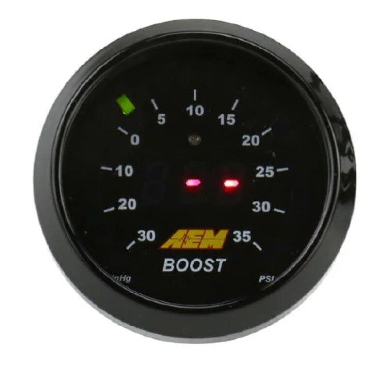 AEM 52mm Boost Digital Gauge -30-35psi AEM Gauges