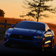 Oracle 18-21 Ford Mustang Dynamic DRL w/ Halo Kit & Sequential Turn Signal - ColorSHIFT ORACLE Lighting Headlights