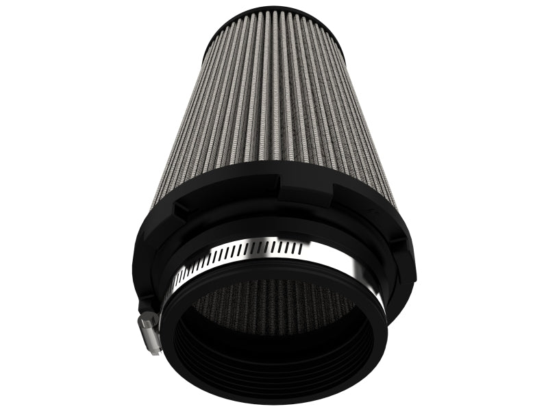 aFe MagnumFLOW Pro DRY S Universal Air Filter 4in F x 6in B x 4in T (Inv) x 8in H aFe Air Filters - Universal Fit