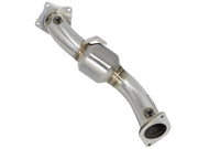 aFe Twisted Steel Down-Pipe Catted 13-16 Cadillac ATS L4-2.0L (t) aFe Downpipes
