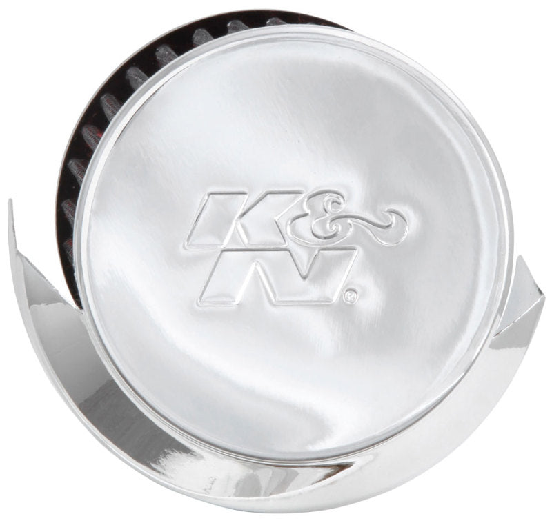 K&N 1in Flange L x 3in OD x 2.5in Height Clamp On Crankcase Vent Filter K&N Engineering Air Filters - Universal Fit