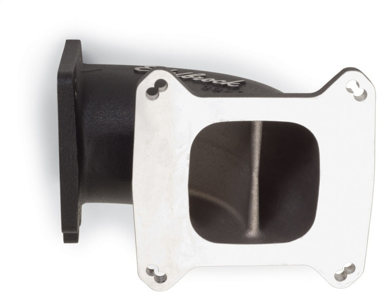 Edelbrock High Flow Intake Elbow 95mm Throttle Body to Square-Bore Flange Black Finish Edelbrock Throttle Bodies