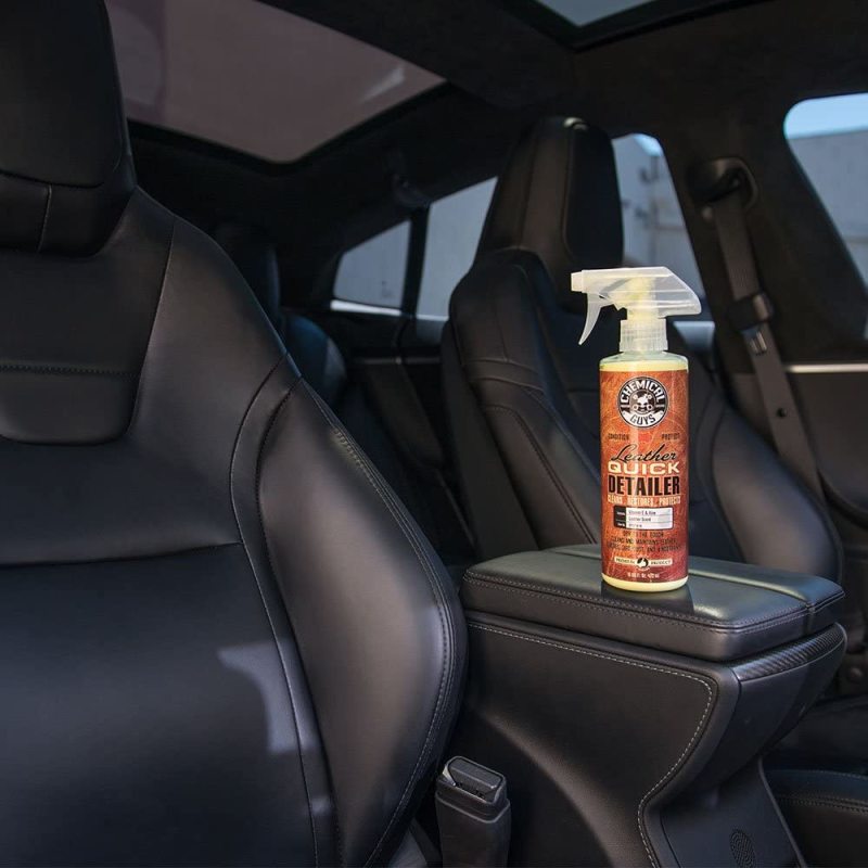 Chemical Guys Leather Quick Detailer Care Spray - Matte Finish - 16oz Chemical Guys Surface Cleaners