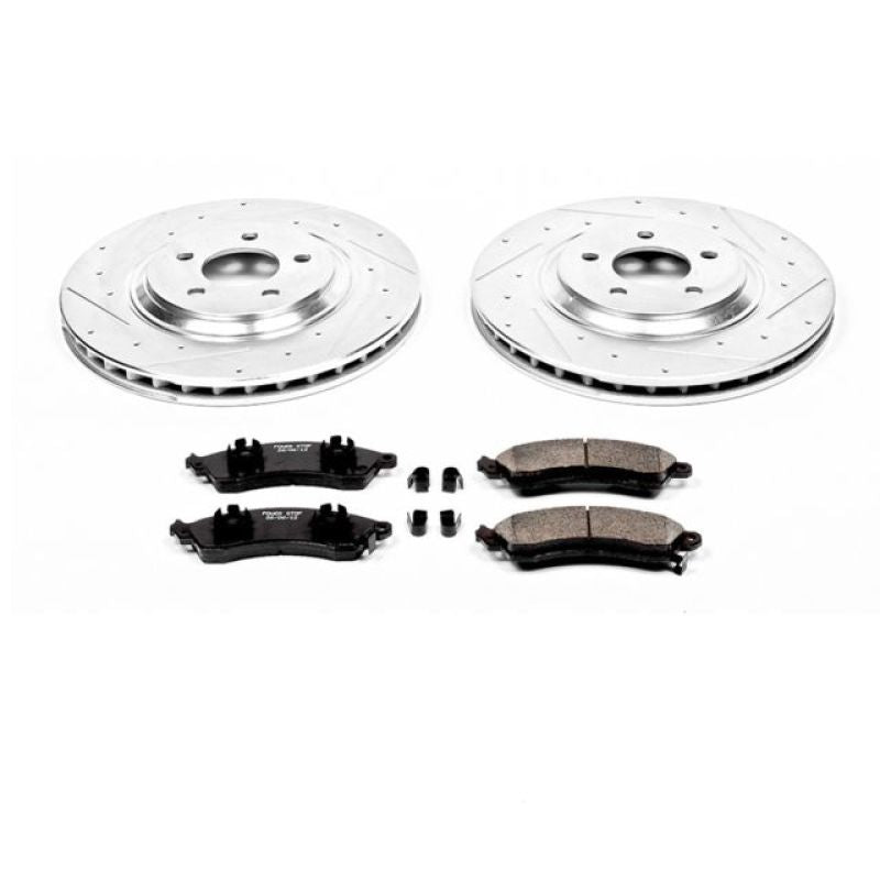 Power Stop 94-99 Ford Mustang Front Z23 Evolution Sport Brake Kit PowerStop Brake Kits - Performance D&S