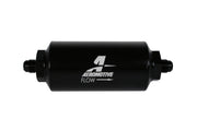 Aeromotive In-Line Filter - (AN-6 Male) 10 Micron Fabric Element Bright Dip Black Finish Aeromotive Fuel Filters