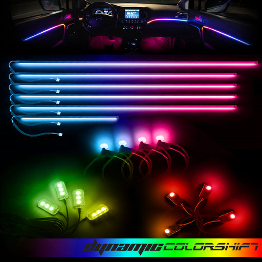 Oracle Lighting Dynamic Colorshift 18 Piece Universal Full LED Interior Dash Board Kit ORACLE Lighting Light Strip LED