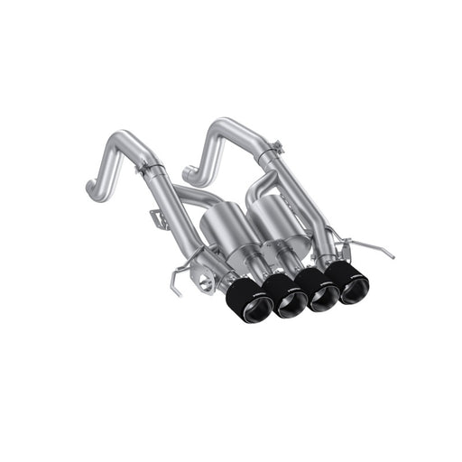 MBRP 14-19 Corvette 6.2L (NPP Models Only) T304SS 3in Cat-Back Dual Split w/ Quad Carbon Fiber Tips MBRP Catback