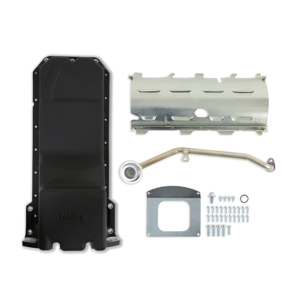 Holley Gen III Hemi Swap Oil Pan - Black 302-63BK HOLLEY Autoparts