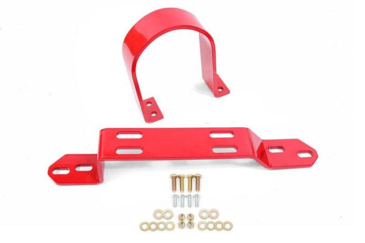 BMR 83-87 GM G-Body Driveshaft Safety Loop Front - Red BMR Suspension Driveshaft Loops
