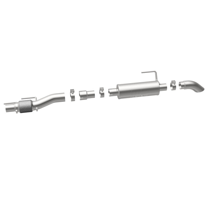MagnaFlow Cat-Back, SS, 2.5/3in, Turn Down In Front Rear Tire 2015 Ford F150 2.7L V6T Ext Cab Magnaflow Catback