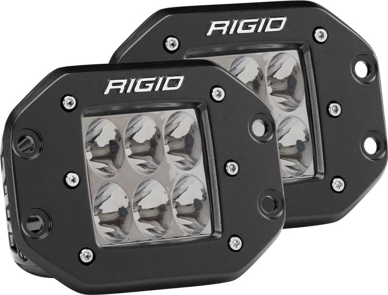 Rigid Industries D2 - Flush Mount - Driving Pair Rigid Industries Light Bars & Cubes