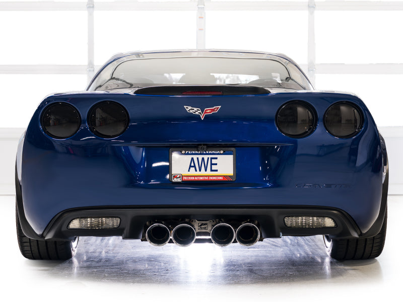 AWE Tuning C6 Chevrolet Corvette Z06/ZR1 Touring Edition Axle-Back Exhaust w/ Chrome Silver Tips AWE Tuning Axle Back