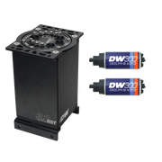 DeatschWerks 3.0L Staged Surge Tank w/ DW300 Fuel Pumps DeatschWerks Surge Tanks