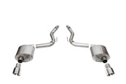 Corsa 24+ Ford Mustang GT Touring Axle-Back Dual Rear Exit with 4.5in Pro Series Polished Tips CORSA Performance Axle Back