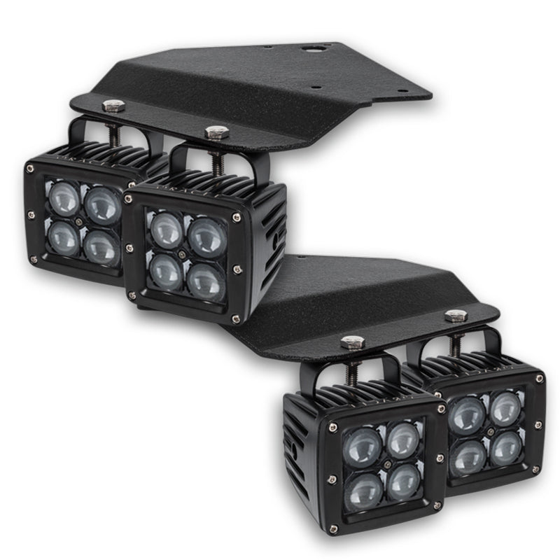 Oracle 10-14 Ford Raptor Fog Light Replacement Brackets/Lights ORACLE Lighting Brackets