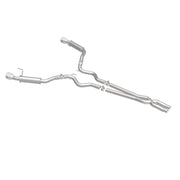 MagnaFlow Cat Back, SS, 2.5in, Competition, Dual Split Polished 4.5in Tips 2015 Ford Mustang V6 3.7L Magnaflow Catback