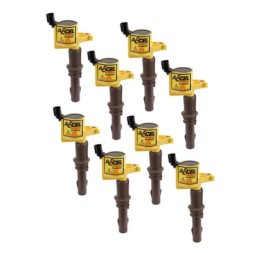 Ignition Coil - SuperCoil - 2008-2014 Ford 4.6L/5.4L/6.8L 3-valve, 8-Pack 140033E-8 ACCEL Autoparts