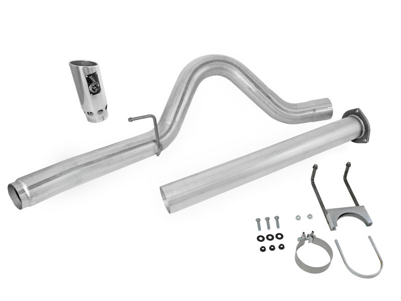 aFe LARGE Bore HD Exhausts DPF-Back SS-409 EXH DB Ford Diesel Trucks 11-12 V8-6.7L (td) aFe DPF Back