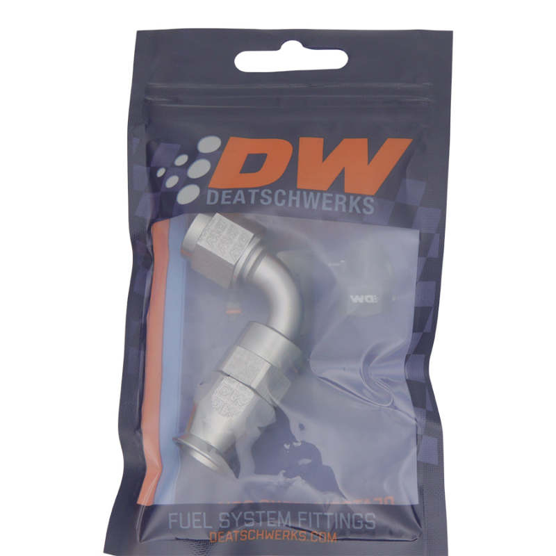 DeatschWerks 6AN Female Swivel 90-Degree Hose End PTFE (Incl. 1 Olive Insert) DeatschWerks Fittings