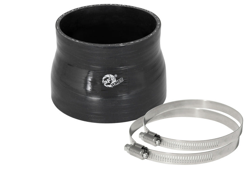 aFe 3.5in ID to 3in ID x 2.5in L Reducing Coupler - Black aFe Air Intake Components