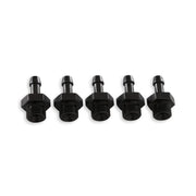 AEM Adjustable Fuel Pressure Regulator Barb Fitting -6 (9/16in-18) to 7mm - 5 Pack AEM Fittings