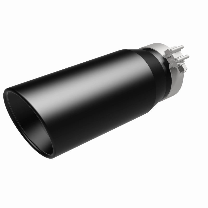 MagnaFlow Tip Stainless Black Coated Single Double Round Single Outlet 5in Dia 4in Inlet 13in L Magnaflow Catalytic Converter Universal