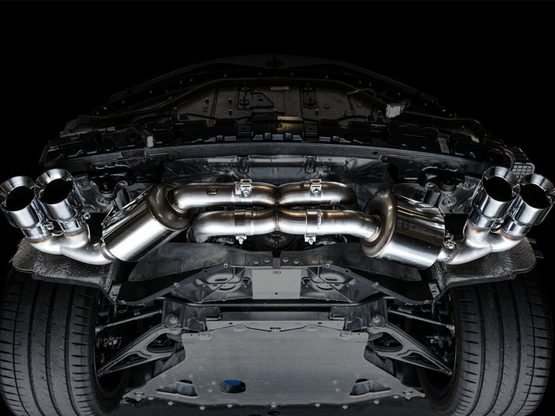 AWE Tuning 2020 Chevrolet Corvette (C8) Touring Edition Exhaust - Quad Chrome Silver Tips AWE Tuning Catback