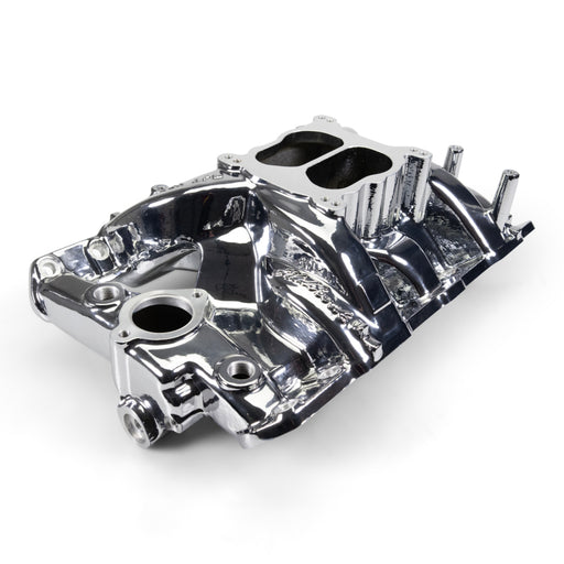 Edelbrock Pontiac 326-455 Performer RPM Intake Manifold - Chrome Plasma Finish Edelbrock Intake Manifolds