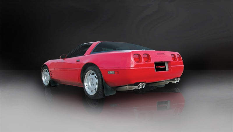 Corsa 1986-1991 Chevrolet Corvette C4 5.7L V8 L98 Polished Sport Cat-Back Exhaust CORSA Performance Catback