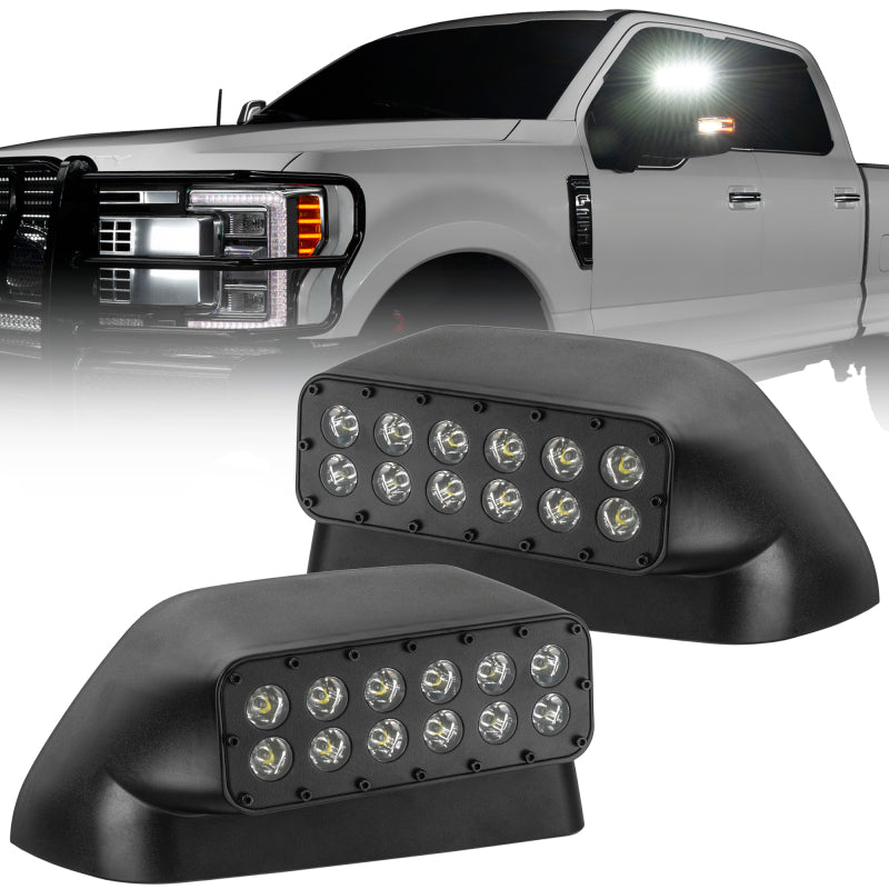 ORACLE Lighting 17-22 Ford Super Duty LED Off-Road Side Mirror Ditch Lights ORACLE Lighting Side Mirrors