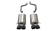 Corsa 2005-2007 Chevrolet Corvette (C6) 6.0L/6.2L Black Sport Axle-Back Exhaust w/4.5in Tips CORSA Performance Axle Back