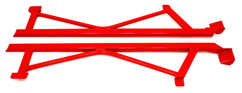 BMR 05-14 S197 Mustang Weld-On Boxed Subframe Connectors - Red BMR Suspension Chassis Bracing