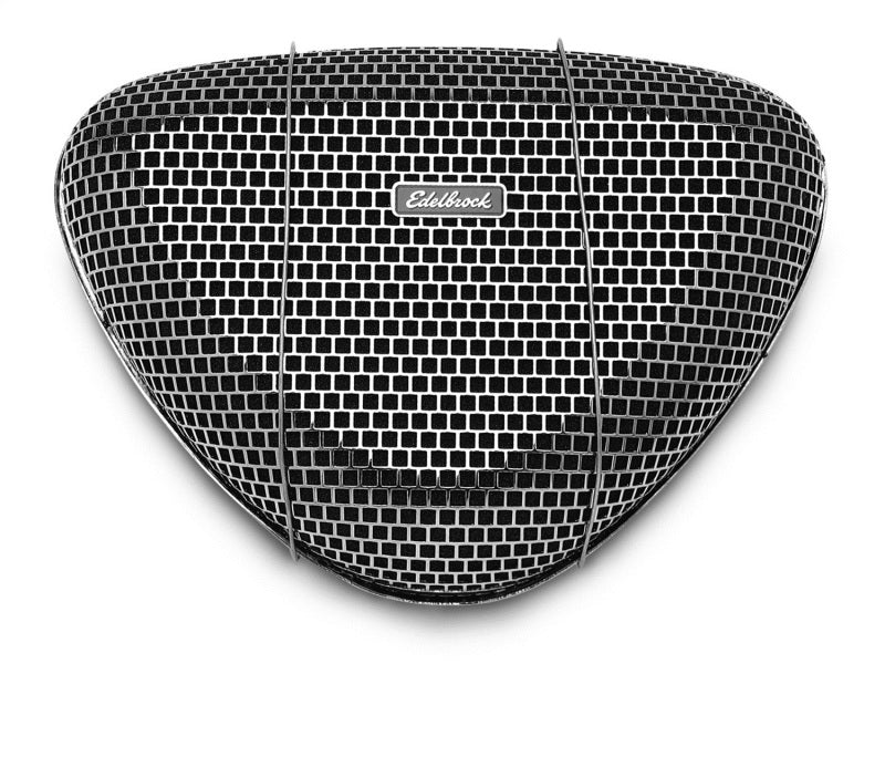 Edelbrock Air Cleaner Pro-Flo 1000 Series Triangular Steel Top 11 375In X 8 375In X 3In Chrome Edelbrock Air Filters - Universal Fit