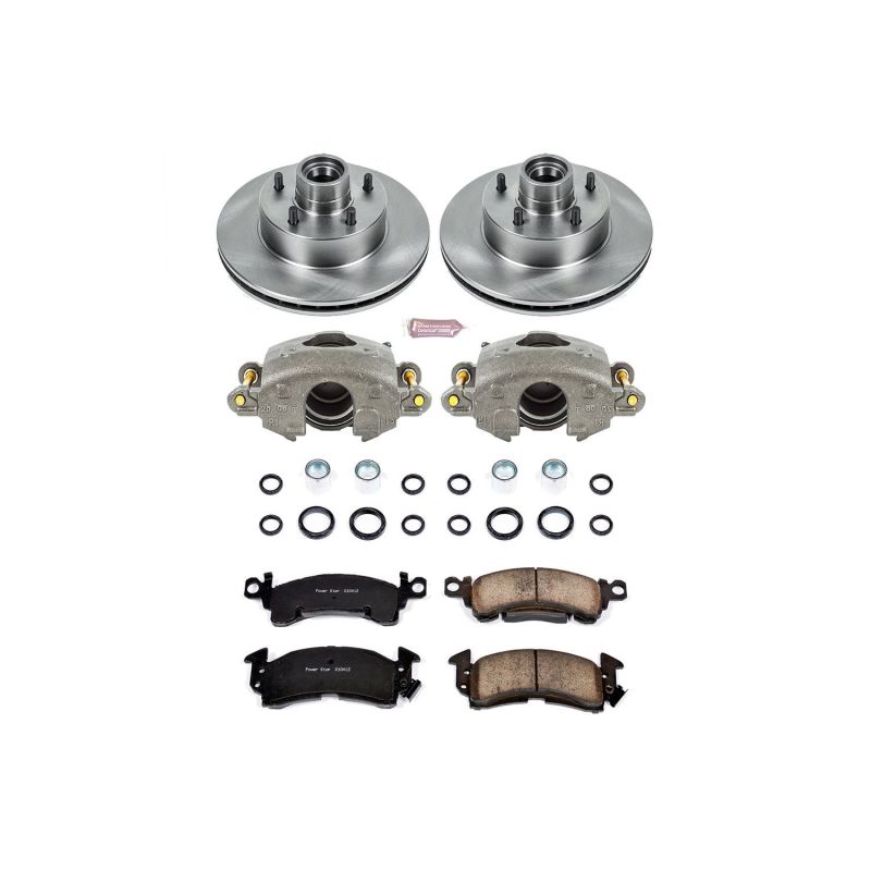 Power Stop 1975 Buick Apollo Front Autospecialty Brake Kit w/Calipers PowerStop Brake Kits - OE