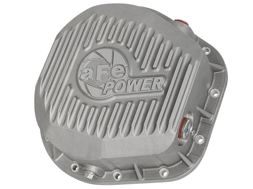 aFe Rear Differential Cover (Raw; Street Series); Ford Diesel Trucks 86-13 V8 (td) aFe Diff Covers