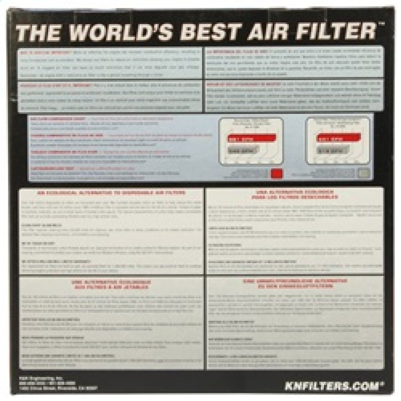 K&N Universal Tapered Filter 6in Flange ID x 7.5in Base OD x 5in Top OD x 5in Height K&N Engineering Air Filters - Universal Fit