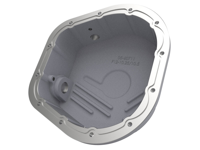 aFe Rear Differential Cover (Raw; Street Series); Ford Diesel Trucks 86-13 V8 (td) aFe Diff Covers